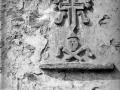 "Lazcano. Antigua lapida funeraria en una casa de Lazcano"