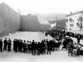 Partido de pelota jugado entre Atano IV (Marcelino Juaristi), Chortena II (Juan José Larrañaga), Ansola y Fernández en el frontón de Ordizia