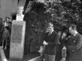 Iñaki Linazasoro y José Mari Gorrochategui durante el homenaje