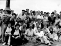 Grupo de montañeros en Aloña el día de la celebración