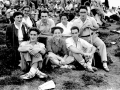 Grupo de montañeros en Aloña el día de la celebración