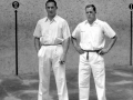 Migel Gallastegi eta Atano VII.a (José María Juaristi) pilotariak Eibarko Astelena pilotalekuan