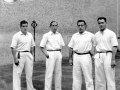 Felipe (Jose Aramendi), Iraetako Txikito (Frantzisko Larrañaga), Urzelai II.a (Justino Urzelai) eta Ignazio Kortabitarte pilotariak Eibarko Astelena pilotalekuan