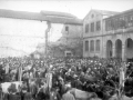 La plaza Aita Agirre de Elgoibar durante la feria de Gabon-Zar