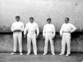 Etxabe II.a (Estanislao Etxabe), Baltasar (Frantzisko Arano), Urzelai I.a (Jose Maria Urzelai eta Azkoitiako Txikito (Jose Joakin Larrañaga) pilotariak Eibarko Astelena pilotalekuan