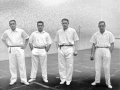 Etxabe IV.a (Juan Artetxe), Urzelai II.a (Justino Urzelai), Kirru (Pablo Elgezabal) eta Artamendi II.a (Ignazio Artamendi) pilotariak Eibarko Astelena pilotalekuan