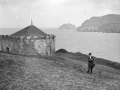 Virgilanda. Al fondo, San Juan de Gaztelugatxe