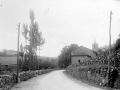 "Oxintxu - Los Martires (Vergara). Paisaje con la Torre de la Iglesia Parroquial"