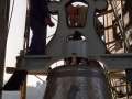 Proceso de instalación de campanas en la iglesia parroquial de San Miguel
