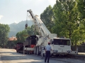 Trabajos de colocación de la nueva locomotora