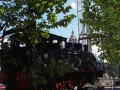 Trabajos de colocación de la nueva locomotora