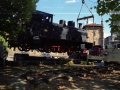 Trabajos de colocación de la nueva locomotora