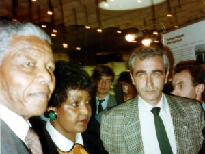 Nelson Mandela y Winnie Mandela 1990