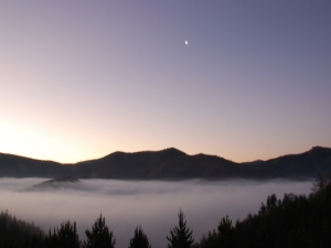 Eibar, bajo las nubes