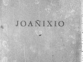 Jon Andoni Irazustaren ´Joañixio´ liburuko portadaren erreprodukzioa