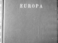 Jakin taldearen ardurapean argituratutako ´Europa´ liburuko azalaren erreprodukzioa