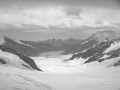 Aletsch. Glaziarra Jungfraujoch-tik