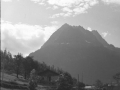 Aiguilles Rouges. Ilunabarra Vallorcine-ko bidean