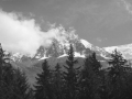 Aiguille de Midi, Bossons-tik ikusita