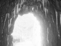 Hecho bailarako estalaktitadun tunel sarrera