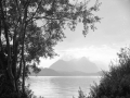 Thun lakua (Suitza). Lakuaren bistak ilunabarrean