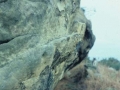 Detalle de un abrigo rocoso en el monte Jaizkibel