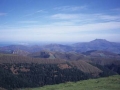 Lapurdiko kostalde eta mendien ikuspegi panoramikoa Bianditz mendi gailurretik ikusita