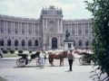 Iñaki Etxeberria en la plaza de los Héroes de Viena