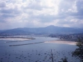 Panorámica de la bahía de Txingudi desde el monte Jaizkibel