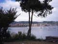 Vista de Hondarribia desde el Puerto Viejo de Hendaya
