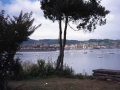 Vista de Hondarribia desde el Puerto Viejo de Hendaya