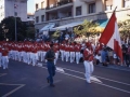 Desfile de la compañia ´Ama Guadalupekoa´ por las cercanías de la calle Bernat Etxepare