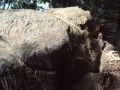 Detalle de un abrigo rocoso en el monte Jaizkibel