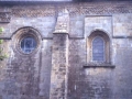 Remate flamígero de la pared norte de la iglesia Santa María de la Asunción