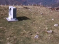 Agiña mendian dagoen Jorge Oteizak Aita Donostiari eskeinitako monumentua