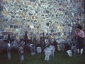 Mari Paz Ibeas en el viejo cementerio de Sainte-Engrâce
