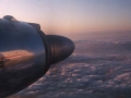 Vista aérea tomada desde el interior de un avión