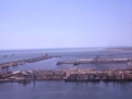 Bartzelonako portuko bista partziala