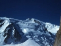Alpeetako Mont Blanc mendiaren ikuspegia Aiguille du Midi tontorretik