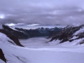 Aletsch glaziarra Jungfraujoch mendi-estaziotik ikusita, Bernes Alpeetan