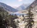 Estany Negre-n kanpamentua, Aigüestortes i Estany de Sant Maurici Parke Naturalaren barruan