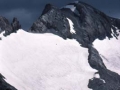 Monte Perdido mendia Lago Helado lakutik ikusita, Ordesa eta Monte Perdido Parke Nazionalean