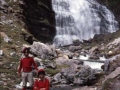 Unai eta Oier San Martin Cola de Caballo ur-jauzian, Ordesa eta Monte Perdido Parke Nazionalean