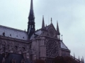 Île de la Cité irlan kokaturiko Parisko Notre Dame katedral gotikoaren arrosa-leihoa