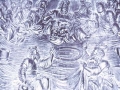 Reproducción de la representación de la ´Última cena de Cristo´ en el retablo de San Andrés de Eibar