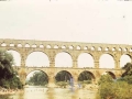Pont du Gard akueduktuaren bista orokorra, Frantzia hegoaldean