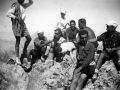 Juan San Martin mendizale batzuekin Llambrion mendi-tontorrean, Picos de Europa Parke Nazionalean