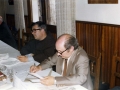 Juan San Martin eta Luis Villasante Euskaltzaindiak Elizondon eginiko Batzarre batean