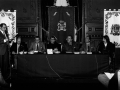Juan San Martin, Luis Villasante eta Ibon Sarasola Gipuzkoako Aurrezki Kutxa Probintzialaren ekintza batean