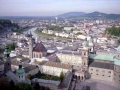 Salzburgo hiri austriarraren ikuspegi panoramikoa